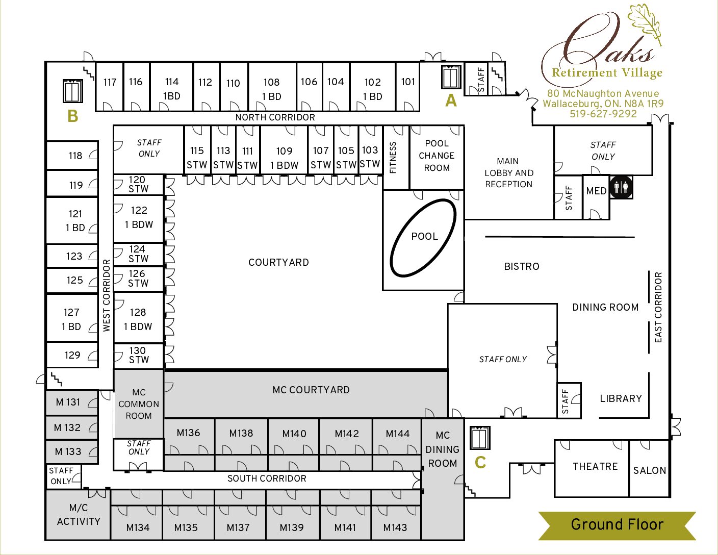 Ground floor map